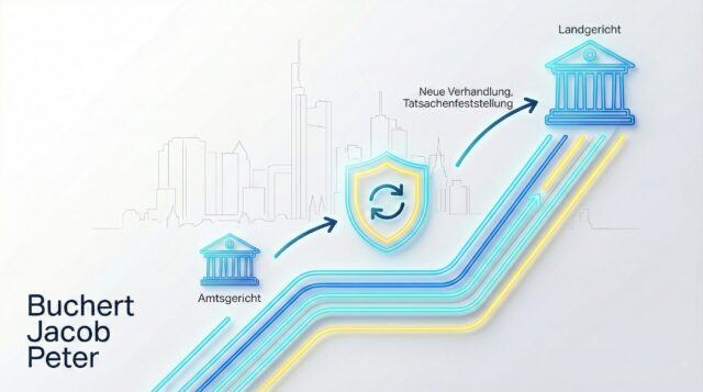 Anwalt für Berufung im Strafrecht in Frankfurt: Verteidigung und neue Beweisaufnahme (§ 312 StPO) durch Buchert Jacob Peter.